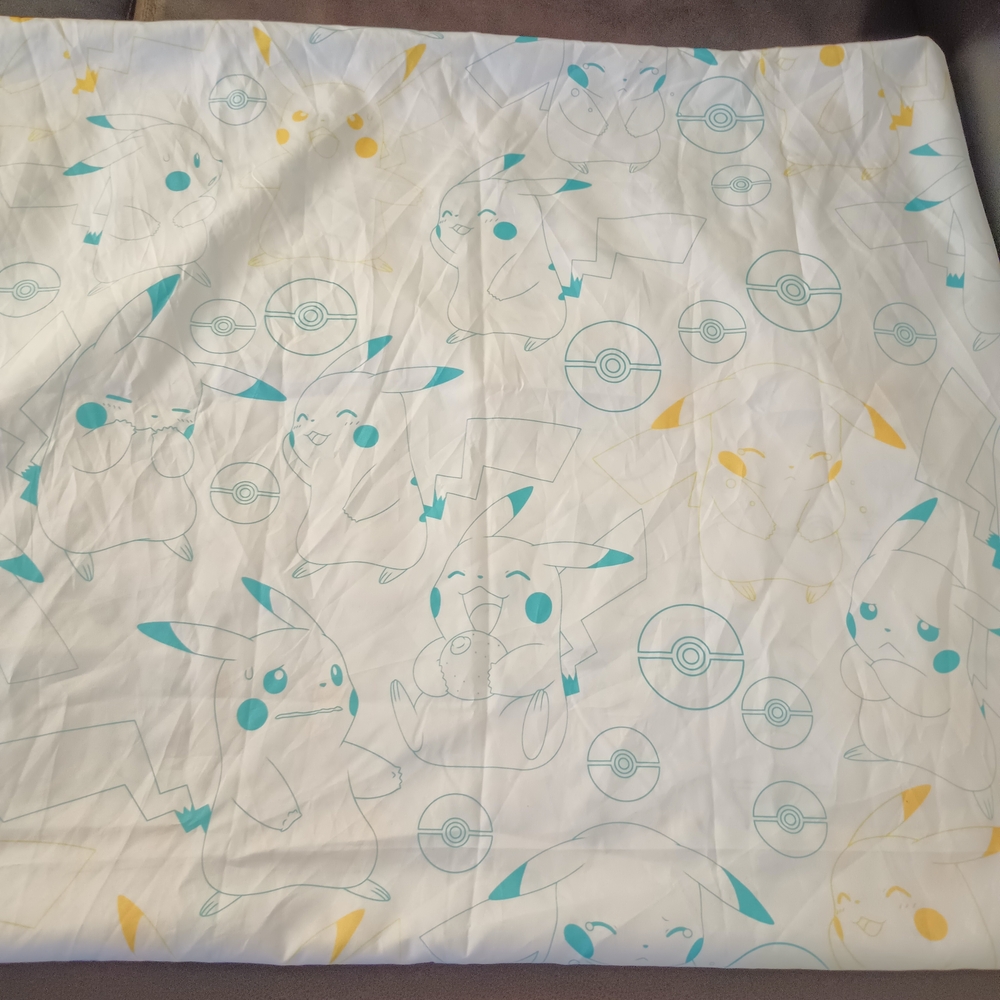 Pokemon Pikachu Themed Bedding Flat Sheet Size Twin